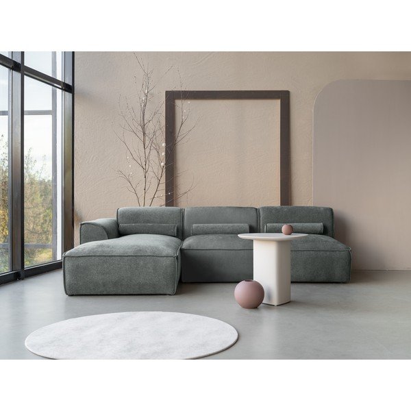 Zöld sarokkanapé (bal oldali) Flex Felix – Miuform-image-1