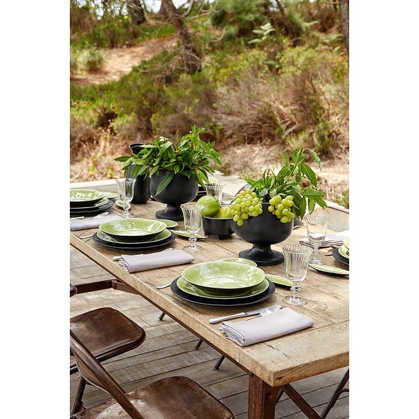 Riviera világoszöld agyagkerámia mélytányér, ⌀ 25 cm - Costa Nova-image-1