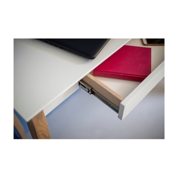 Lillo fehér íróasztal, hosszúság 65 cm - Ragaba-image-3