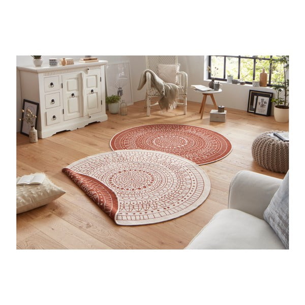 Porto piros kültéri szőnyeg, ⌀ 140 cm - NORTHRUGS-image-1