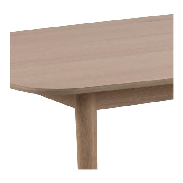 Bővíthető étkezőasztal tölgyfa dekoros asztallappal 210x100 cm Aston - Actona-image-2