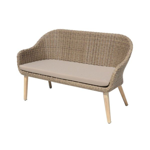 Barna tömörfa kerti fotel Pueblo – Garden Pleasure-image-1