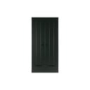 Connect fekete ruhásszekrény borovi fenyő konstrukcióval, szélesség 94 cm - WOOOD