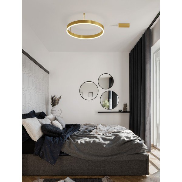 Sárgaréz színű alumínium LED dimmelhető mennyezeti lámpa Motif – Nova Luce-image-1