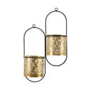 Fém fali függő virágcserép tartó ø 14 cm (magasság 48 cm) Double Hong – Mauro Ferretti