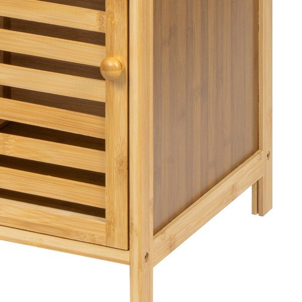 Natúr színű bambusz fürdőszobai polcos állvány 35x140 cm Auren – Bonami Essentials-image-4