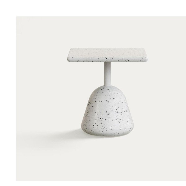 Kerti dohányzóasztal terrazzo asztallappal 44x44 cm Saura – Kave Home
