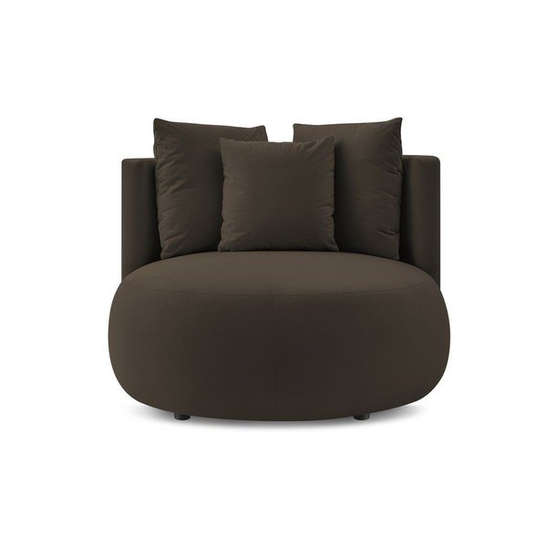 Barna bársony fotel Cesar – Bobochic Paris-image-3