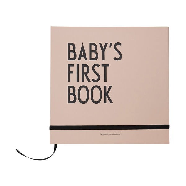 Baby's First Book rózsaszín emlékkönyv gyerekeknek - Design Letters