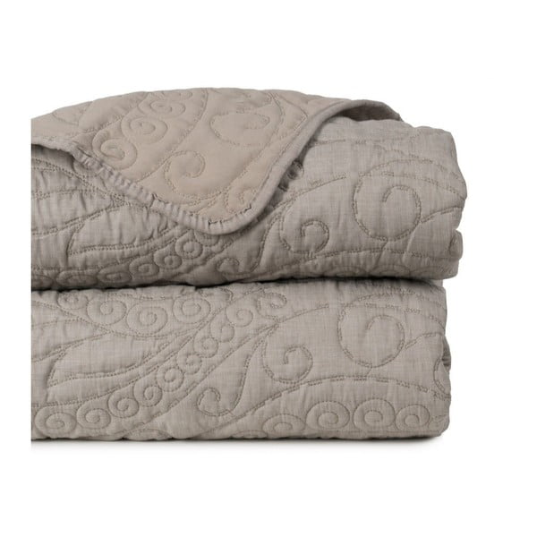 Szürkésbarna steppelt ágytakaró 180x260 cm – Ixia