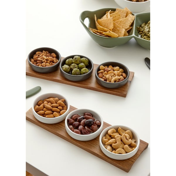 Zöld agyagkerámia szervírozó tálka szett 3 db-os Host - Ladelle-image-1