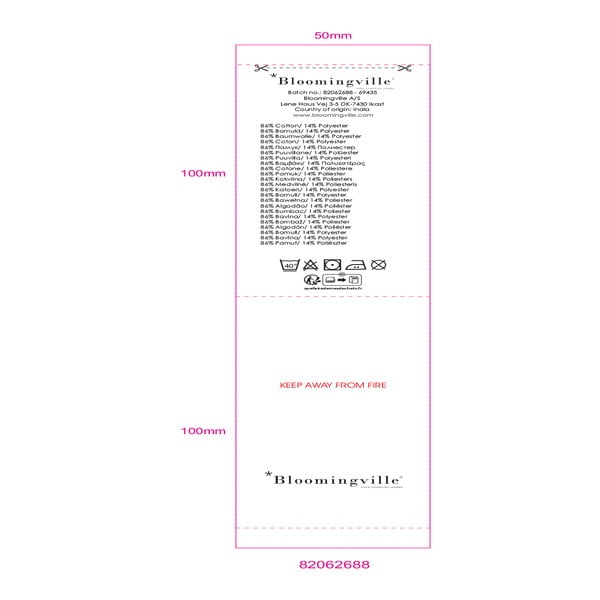 Kék takaró 130x160 cm Nevine – Bloomingville-image-4