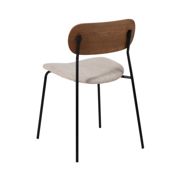 Barna-krémszínű étkezőszék szett 4 db-os Moe – Ixia-image-3