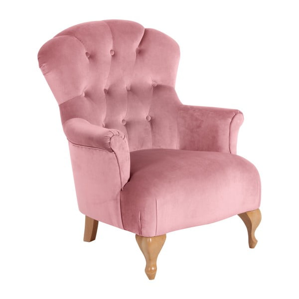 Camilla Velor rózsaszín fotel - Max Winzer
