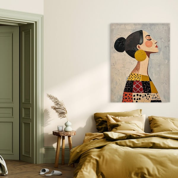 Kép kézzel festett részletekkel 70x100 cm Mae – Styler-image-4