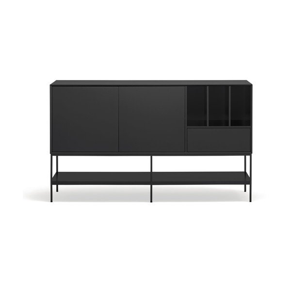 Fekete komód 166x98x45 cm Platt – Teulat