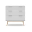 Fehér alacsony komód 80x83 cm Campus – Marckeric