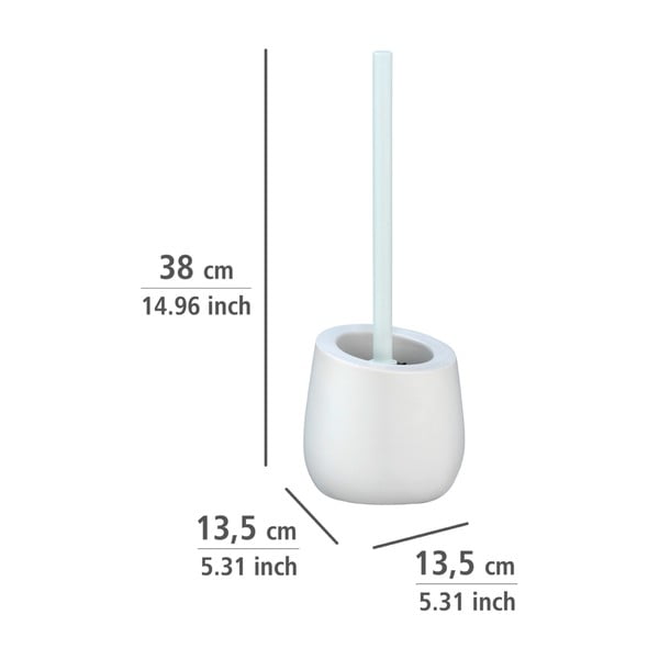 Badi fehér kerámia WC-kefe - Wenko-image-1