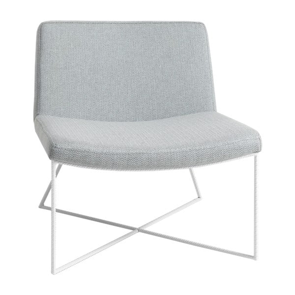 Zero világoskék fotel fehér mintás lábakkal - Custom Form