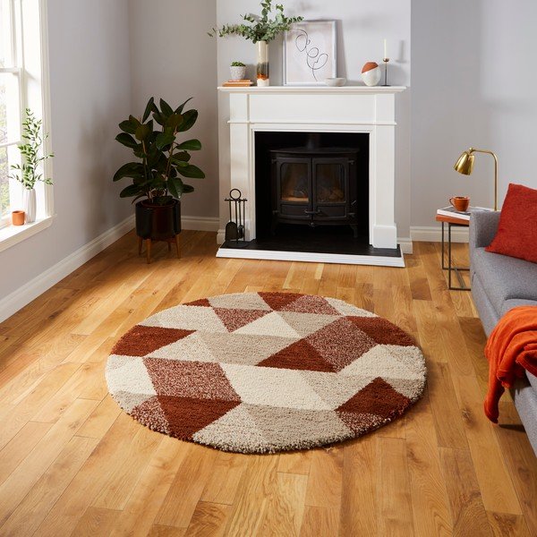 Royal Nomadic Dark Triangle szőnyeg, ø 160 cm - Think Rugs-image-1