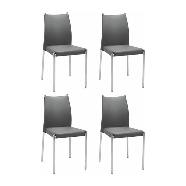 Zulu 4 darab szürke szék - Støraa