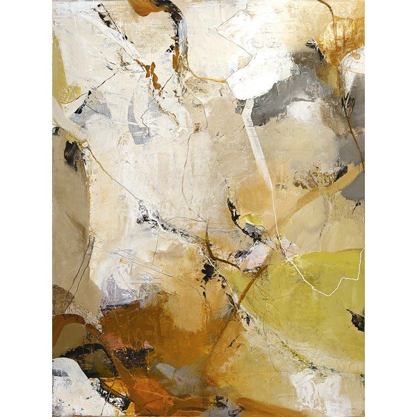 Nyomtatott-kézzel festett részletekkel vászon kép 90x118 cm Everlast – Malerifabrikken