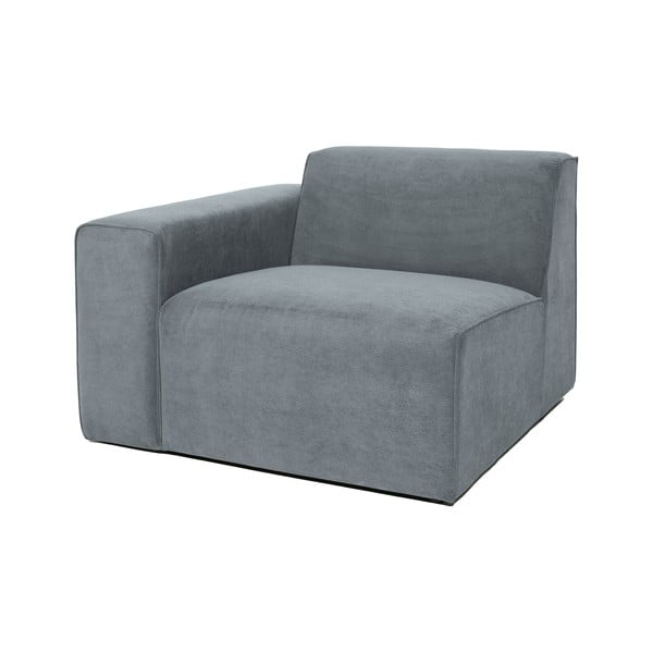 Szürke kordbársony kanapé modul (bal oldali) Sting – Scandic-image-1