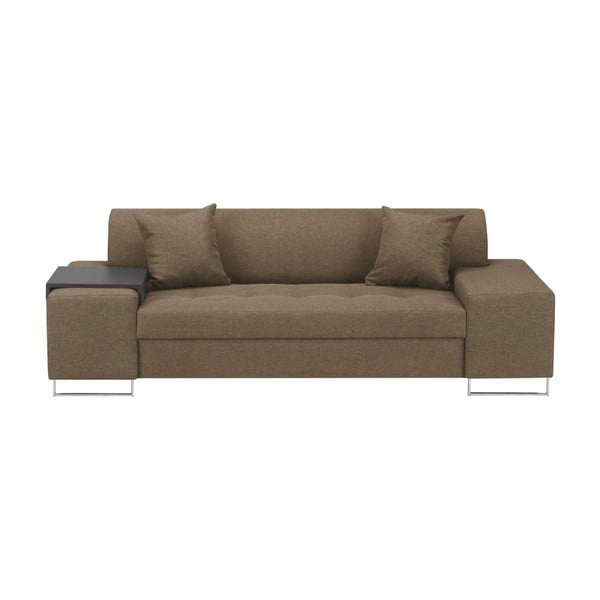 Orlando világosbarna kanapé ezüstszínű lábakkal, 220 cm - Cosmopolitan Design