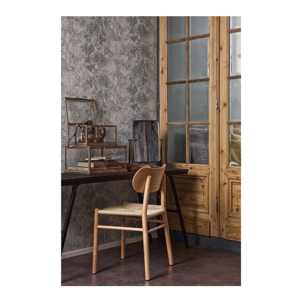 Jointly étkezőszék kaucsukfából, rattan ülőrésszel - BePureHome-image-2