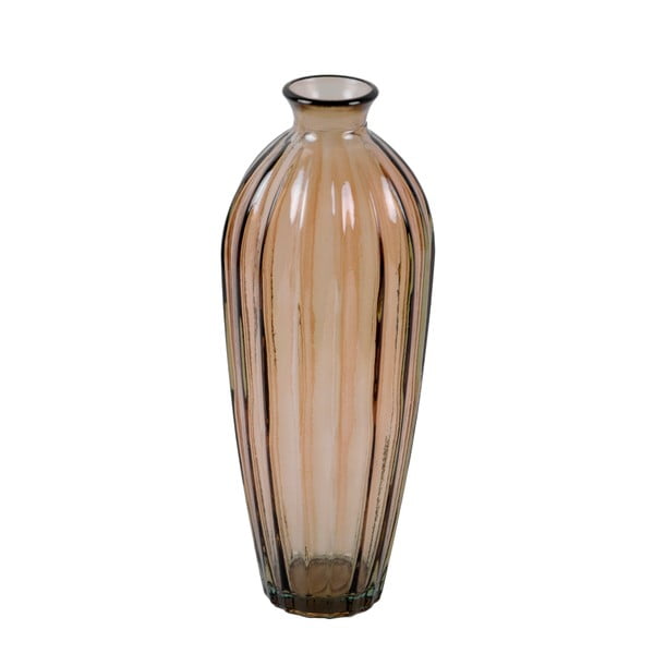 Etnico barna újrahasznosított üveg váza, magasság 28 cm - Ego Dekor