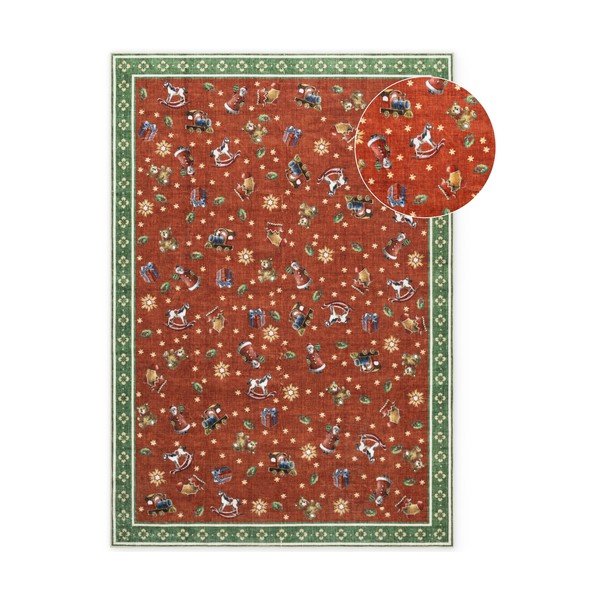 Piros-zöld szőnyeg karácsonyi mintával 160x230 cm Toy's Delight Nostalgic Noel Red Green – Villeroy&Boch