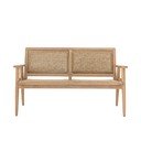 Natúr színű tömörfa kerti kanapé Sorrento – Bloomingville