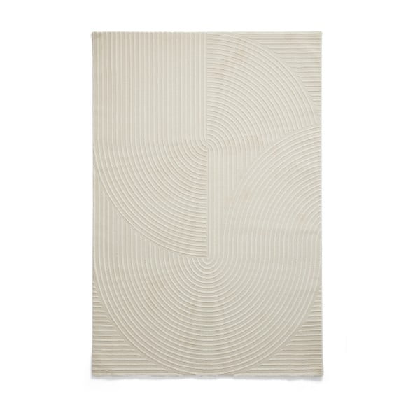 Krémszínű mosható szőnyeg újrahasznosított szálakból 120x170 cm Flores – Think Rugs