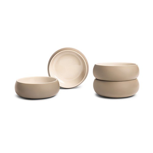 Bézs kőedény tálka szett leveses/ramenhez 4 db-os 1 l Terra Vira – Bonami Selection