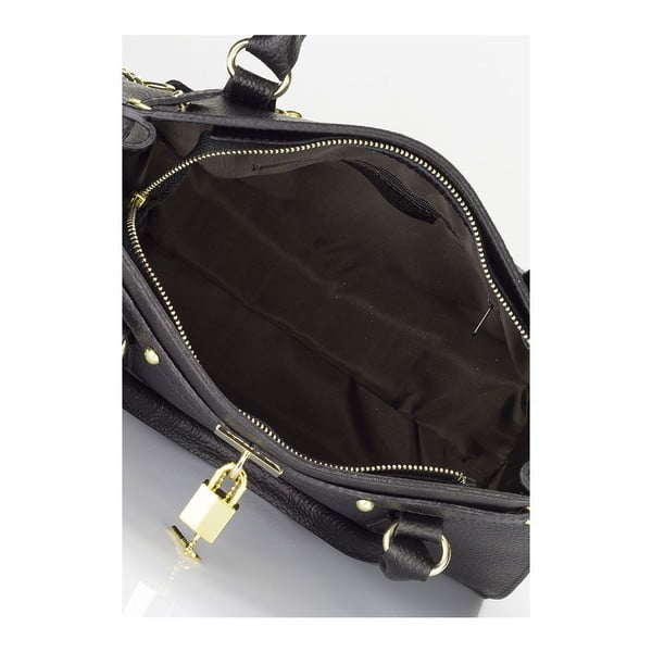 Clementine fekete bőr kézitáska - Giulia Massari-image-3