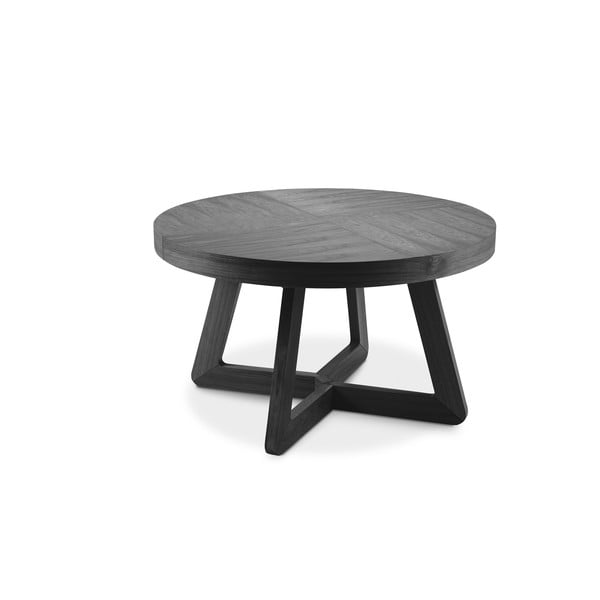 Bodil fekete tölgyfa bővíthető asztal,  ø 130 cm - Windsor & Co Sofas