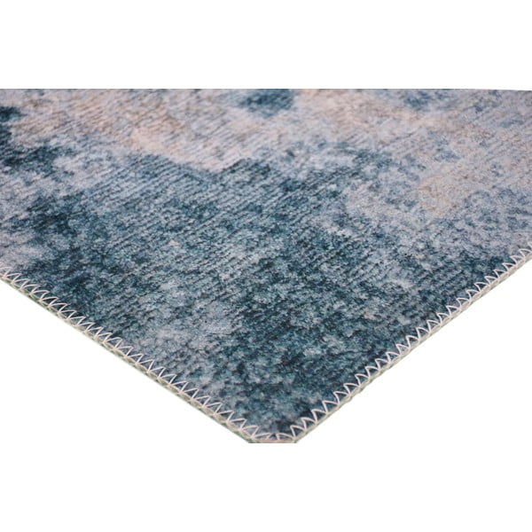 Kék-krémszínű mosható futószőnyeg 200x80 cm - Vitaus-image-2