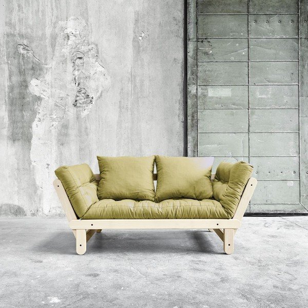 Beat Natural/Avocado Green kanapéágy - Karup-image-3