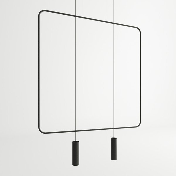 Fekete fém függőlámpa RANA – Thoro-image-2