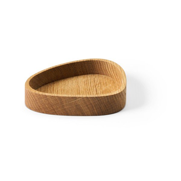 Natúr színű dekoratív fa tárolódoboz 14x12,5x3 cm Curve S – LIND DNA