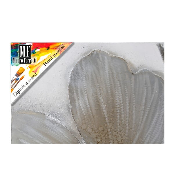 Dipinto Su Tela Flower kézzel festett kép, 50 x 150 cm - Mauro Ferretti-image-2