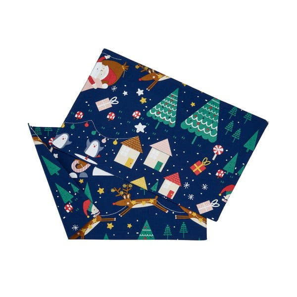 Karácsonyi mintás textil tányéralátét szett 2 db-os 30x46 cm Santa's Christmas Wonderland – Catherine Lansfield