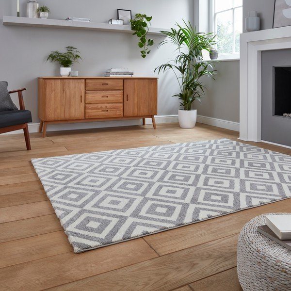 Brooklyn Dice szürke szőnyeg, 160 x 220 cm - Think Rugs-image-2