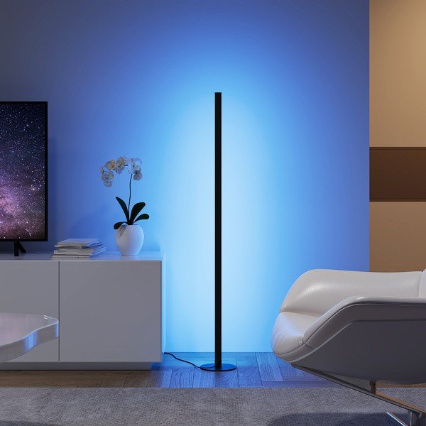 Fekete LED állólámpa (magasság 110 cm) Tendo – Reality-image-3