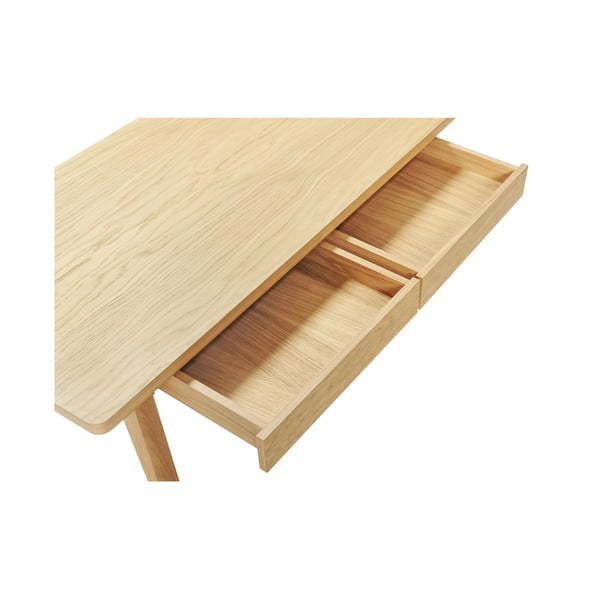 Natúr színű dohányzóasztal tölgyfa dekorral 60x120 cm Nice – Woodman-image-4