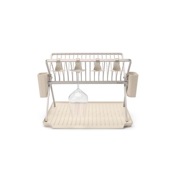 Bézs fém kétszintes edényszárító 42x51 cm – Brabantia