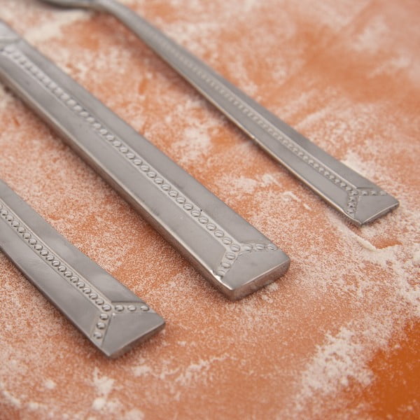 Ezüstszínű rozsdamentes acél evőeszköz készlet 24 db-os Bright – Orion-image-2