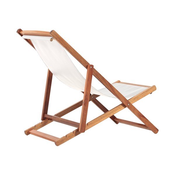 Bézs-sötét natúr színű tömörfa kerti napozóágy Dionysus – Bonami Essentials-image-4