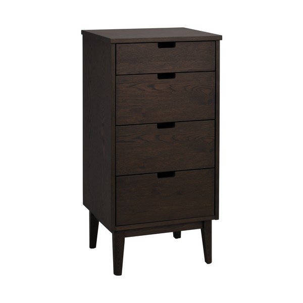 Sötét natúr színű tölgyfa komód 45x92x38 cm Garrison – Rowico