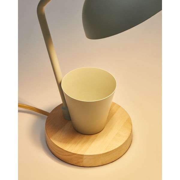 Mentazöld asztali lámpa fém búrával (magasság 37 cm) Katia – Kave Home-image-3